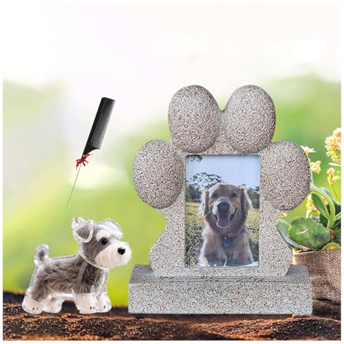 ZaiZaiSMao Gedenktafel Hund und Hundehaar-Sammler, Erinnerung Hund mit Fotorahmen-Einschub und Tierhaarsammler Erinnerung Hund Erinnerung an verstorbene Haustiere,Gold-C ZaiZaiSMao Gedenktafel Hund und Hundehaar-Sammler, Erinnerung Hund mit Fotorahmen-Einschub und Tierhaarsammler Erinnerung Hund Erinnerung an verstorbene Haustiere,Gold-C von ZaiZaiSMao