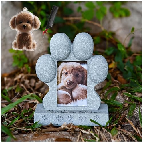 ZaiZaiSMao Gedenktafel Hund und Hundehaar-Sammler, Grabstein Hund Für Draußen mit Tierhaarsammler und Fotodisplay Grabstein Katze Andenken für Hunde Katze ZaiZaiSMao Gedenktafel Hund und Hundehaar-Sammler, Grabstein Hund Für Draußen mit Tierhaarsammler und Fotodisplay Grabstein Katze Andenken für Hunde Katze von ZaiZaiSMao