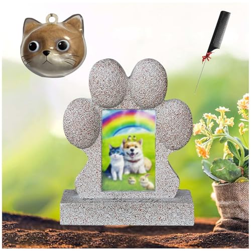 ZaiZaiSMao Gedenktafel Hund und Hundehaar-Sammler, Grabstein Hund mit Tierhaarsammler und Fotodisplay Grabschmuck Katze Gedenkgeschenk für Tierliebhaber ZaiZaiSMao Gedenktafel Hund und Hundehaar-Sammler, Grabstein Hund mit Tierhaarsammler und Fotodisplay Grabschmuck Katze Gedenkgeschenk für Tierliebhaber von ZaiZaiSMao