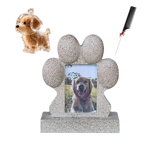 ZaiZaiSMao Gedenktafel Hund und Tierhaar Erinnerung, Gedenkstein Hund mit Tierhaarsammler und Fotodisplay Grabschmuck Hund für Tierbesitzer,Gold-B ZaiZaiSMao Gedenktafel Hund und Tierhaar Erinnerung, Gedenkstein Hund mit Tierhaarsammler und Fotodisplay Grabschmuck Hund für Tierbesitzer,Gold-B von ZaiZaiSMao