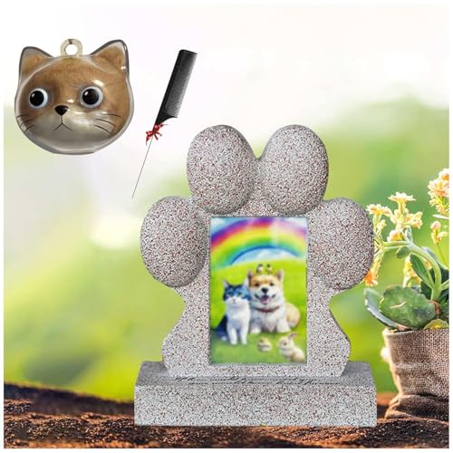 ZaiZaiSMao Gedenktafel Hund und Tierhaar Erinnerung, Gedenkstein Hund mit Tierhaarsammler und Fotodisplay Grabschmuck Hund für Tierbesitzer,Gold-D ZaiZaiSMao Gedenktafel Hund und Tierhaar Erinnerung, Gedenkstein Hund mit Tierhaarsammler und Fotodisplay Grabschmuck Hund für Tierbesitzer,Gold-D von ZaiZaiSMao