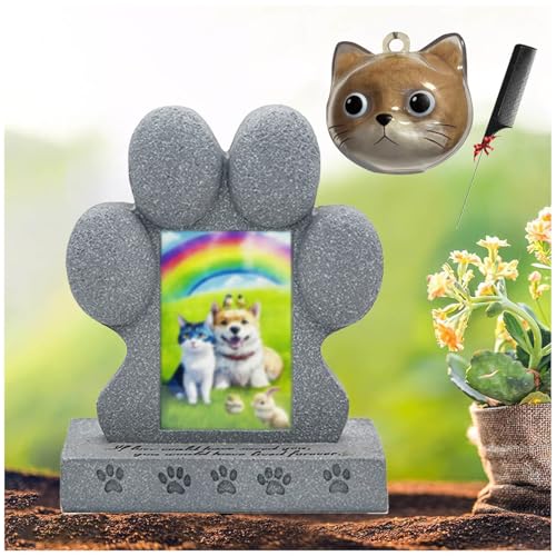 ZaiZaiSMao Gedenktafel Hund und Tierhaar Erinnerung, Gedenkstein Hund mit Tierhaarsammler und Fotodisplay Grabschmuck Hund für Tierbesitzer,Silver-D ZaiZaiSMao Gedenktafel Hund und Tierhaar Erinnerung, Gedenkstein Hund mit Tierhaarsammler und Fotodisplay Grabschmuck Hund für Tierbesitzer,Silver-D von ZaiZaiSMao