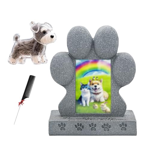 ZaiZaiSMao Grabstein Hund mit Tierhaar Erinnerung, Erinnerung Katze mit Tierhaarsammler und Fotodisplay Erinnerung Hund für Tiere Grab Erinnerung ZaiZaiSMao Grabstein Hund mit Tierhaar Erinnerung, Erinnerung Katze mit Tierhaarsammler und Fotodisplay Erinnerung Hund für Tiere Grab Erinnerung von ZaiZaiSMao