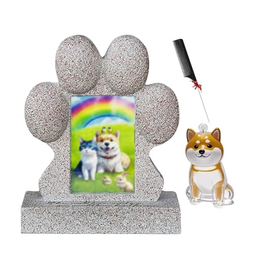 ZaiZaiSMao Grabstein Hund mit Tierhaar Erinnerung, Hunde Grabstein mit Tierhaarsammler und Fotodisplay Gedenktafel Katze Erinnerung an verstorbene Haustiere ZaiZaiSMao Grabstein Hund mit Tierhaar Erinnerung, Hunde Grabstein mit Tierhaarsammler und Fotodisplay Gedenktafel Katze Erinnerung an verstorbene Haustiere von ZaiZaiSMao
