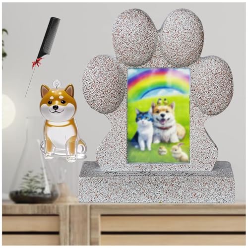 ZaiZaiSMao Grabstein Hund und Tierhaar Erinnerung, Grabstein Hund mit Tierhaarsammler und Fotodisplay Erinnerung Hund Erinnerung an verstorbene Haustiere ZaiZaiSMao Grabstein Hund und Tierhaar Erinnerung, Grabstein Hund mit Tierhaarsammler und Fotodisplay Erinnerung Hund Erinnerung an verstorbene Haustiere von ZaiZaiSMao