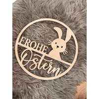 Ostern Frohe Türkranz Schriftzug Türschild Schild Aus Holz Loop Türschild Osterdeko Dekoration Dekoosterkranz von ZaibertCreativStudio