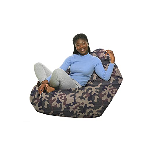 ZainBag.de Sitzsack Outdoor Indoor Wasserdicht Wetterfest XL - XXL Bodenkissen Sitzkissen Beanbag Größen Erwachsene Kinder Gaming Hochwertig Relax XXXL (Camouflage, XXL) von ZainBag.de