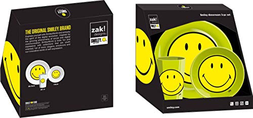 Smiley Classic Kindergeschirr 3-er set, grün von Zak Designs