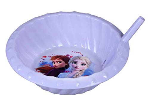 Zak! Designs Frozen Anna & Elsa Müslischale mit Strohhalm von Zak Designs