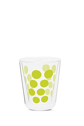 Zak Dot Dot Doppelwand Glas 20 cl, Grün von Zak Designs