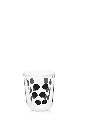 Zak Dot Dot doppelwand Glas 7,5 cl, Schwarz von Zak Designs