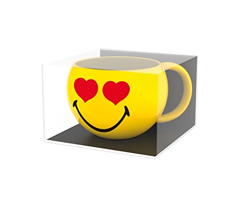 zak! Espresso-Tasse Smiley-Liebe 100ml, Porzellan, Mehrfarbig, 8 x 8 x 5 cm von Zak Designs