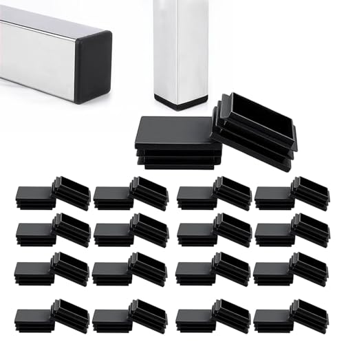 Zaky 20 Stück Lamellenstopfen für Rechteckrohre 35 x 20 mm Vierkantrohr Kunststoffverbinder Rechteckige Rohr-Endkappe Schwarzer Zaky 20 Stück Lamellenstopfen für Rechteckrohre 35 x 20 mm Vierkantrohr Kunststoffverbinder Rechteckige Rohr-Endkappe Schwarzer von Zaky