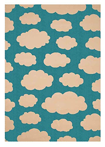 Zala Living 103070 Clouds Design Velours Kinderteppich, Popypropylen, Blau, 200 x 140 x 0,9 cm Zala Living 103070 Clouds Design Velours Kinderteppich, Popypropylen, Blau, 200 x 140 x 0,9 cm von Zala Living