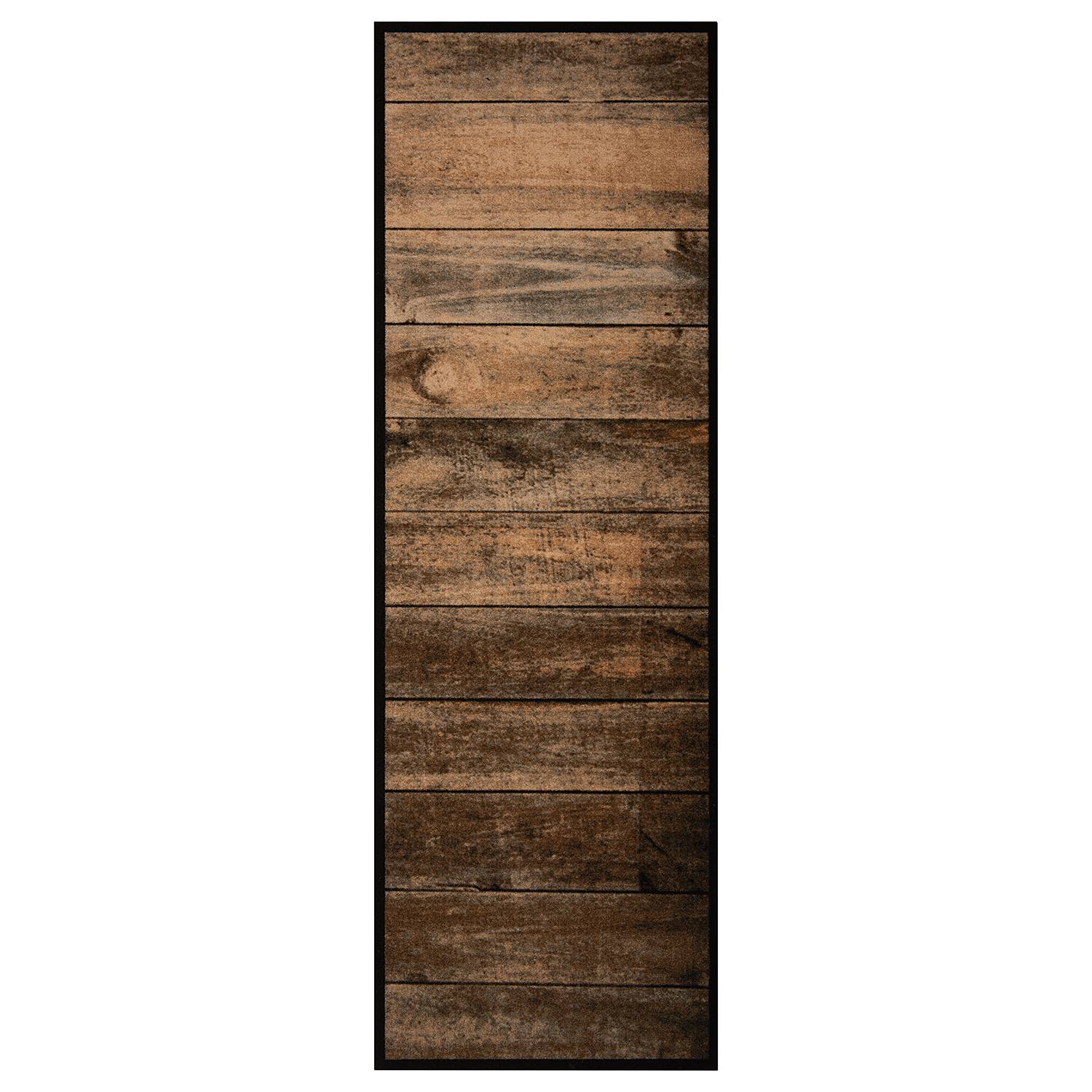 Zala Living Küchenläufer Wild Wood Braun/Grau mit Motiv 50x150 cm (BxT) Webstoff Rechteckig von Zala Living