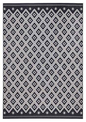 Zala Living Kurzflor Velours Teppich Karree Schwarz Grau, 140x200 cm Zala Living Kurzflor Velours Teppich Karree Schwarz Grau, 140x200 cm von Zala Living