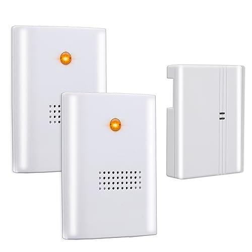 AKUSTIK Türklingelsignal Weiterleitungs-System – 2er Sparset – Funkklingel-Signal per Funk weiterleiten – batteriebetriebener Akustik-Konverter mit 2 Funkempfängern AKUSTIK Türklingelsignal Weiterleitungs-System – 2er Sparset – Funkklingel-Signal per Funk weiterleiten – batteriebetriebener Akustik-Konverter mit 2 Funkempfängern von Zalafino