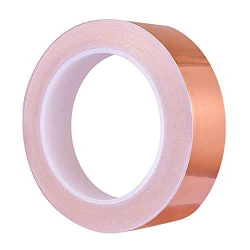 Zalava Kupferband EMI Kapton Tape EMI-Abschirmung Kupferfolie Klebeband Selbstklebend 25M x 30mm, 25M x 50mm, 20M x 70mm Schneckenband Schneckenschutz (20mmX25M) von Zalava
