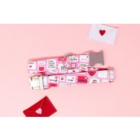 Liebesbriefe, Rosa Hundehalsband, Zaley Designs, Valentinstag Hundehalsband von ZaleyDesigns