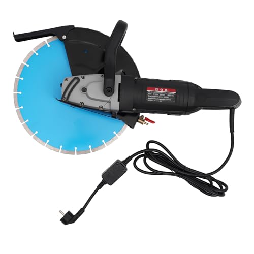 Elektrische Betonsäge Kreissäge, 14 Zoll, max. Geschwindigkeit 3800 U/min, 5800 W, Motor Kupfer Nickel Zinn, für Holz, Stahlbeton, Zement von Zalydala