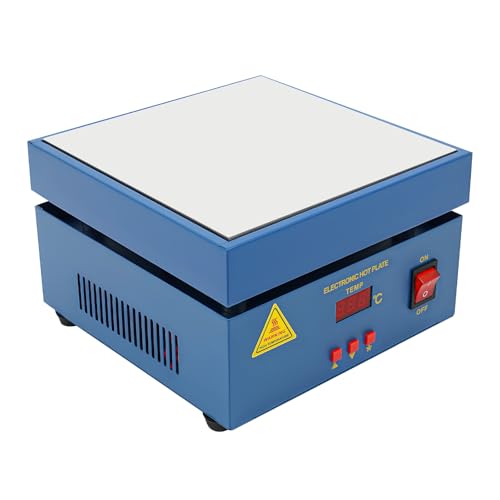 Elektronische Heizplatte 800W | Präzise Temperaturregelung 50-400°C | Schnelle Aufheizung | Für Labor & Elektronik | Mit LCD-Display von Zalydala