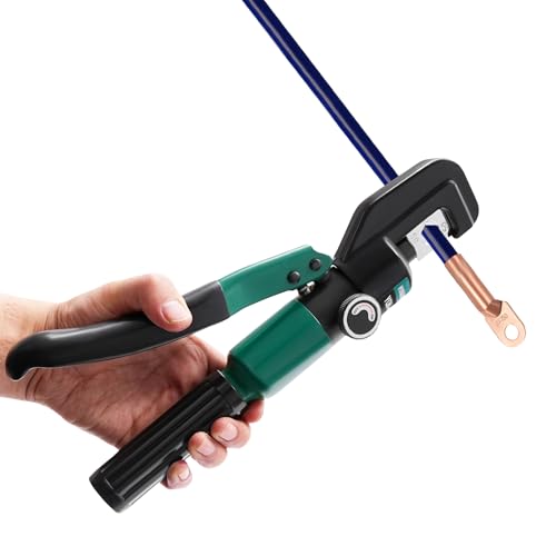 Manuelle Hydraulikzange,Hydraulische Quetschzange YQK-70 – 60KN Crimpkraft,Mit 8 Matrizen (4-70mm²),Für Rohre & Kabel,Inkl. Werkzeugkoffer von Zalydala