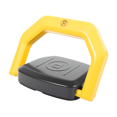 Parkplatzsperre Elektrisch | Fernbedienbare Parksperre | 2-3 Tonnen Traglast | IP67 wasserdicht | Mit Alarmfunktion & 180° Antikollision | Gelbe Warnfarbe | Einfache Montage von Zalydala