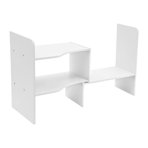 Zalydala Tischregal,Schreibtisch-Bücherregale,Bücherregal-Speicherregal,5 offene Fächer,Mobiles Design,Einstellbarer Abstand,Multifunktionale Lagerung von Zalydala