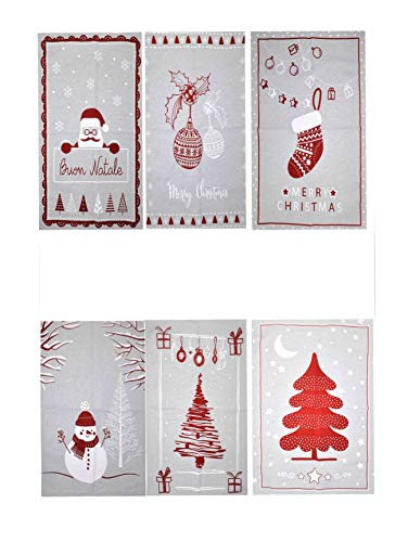 Zambaiti Weihnachts-Geschirrtücher, 12 Stück. von Zambaiti