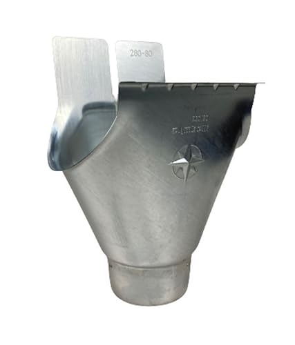 Rinneneinhangsstutzen titanzink 7 tlg 280 auf 100 mm (7 tlg auf 100 mm) von Zambelli GmbH & Co. KG