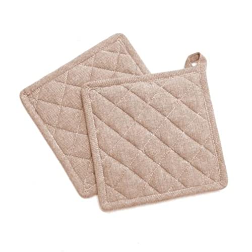 Zambetti Ajour Taupe Topflappen 2 Stück 10211306, Siehe Foto, Come von Zambetti