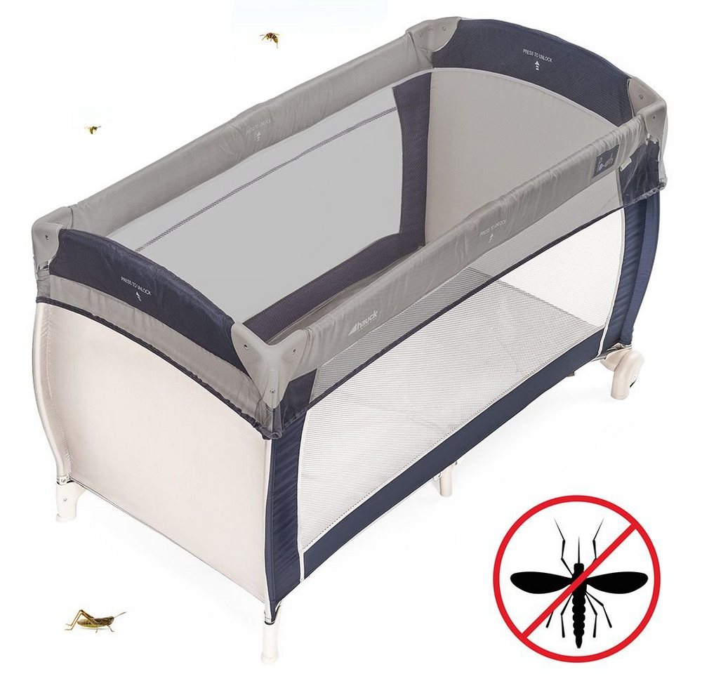 Zamboo Baby-Reisebett Universal - Grau, 1-tlg., Insektenschutz / Mückennetz für Baby Reisebett Moskitonetz Babybetten von Zamboo