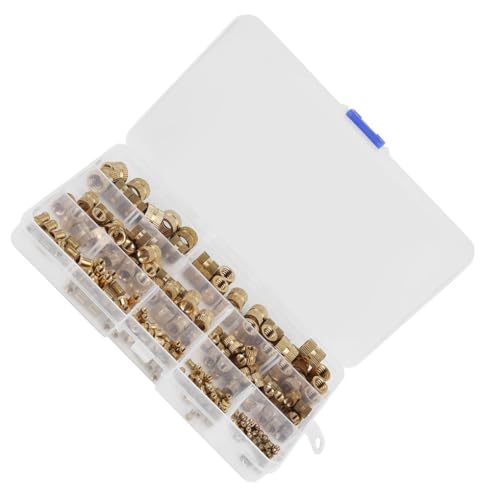 Zambuph 210 Stück langlebige Messing Nietmuttern Sert Überwurfmutter für langlebige Leistung. Kupfer Gewinde Rändelmuttern mit Stahlkopf Zambuph 210 Stück langlebige Messing Nietmuttern Sert Überwurfmutter für langlebige Leistung. Kupfer Gewinde Rändelmuttern mit Stahlkopf von Zambuph