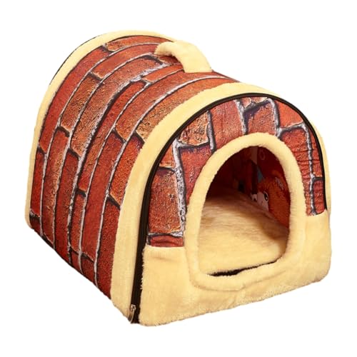 Zambuph Abnehmbares und waschbares Haustierbett, leicht zu reinigen und zu pflegen, Stofftierbetten, Katzenbett, Katzenhaus, Hundehaus, Vintage Wandfliese, M 45X35cm Zambuph Abnehmbares und waschbares Haustierbett, leicht zu reinigen und zu pflegen, Stofftierbetten, Katzenbett, Katzenhaus, Hundehaus, Vintage Wandfliese, M 45X35cm von Zambuph