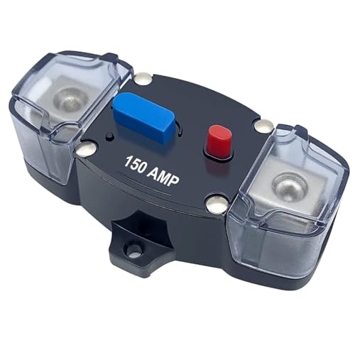 Zambuph Auto große aktuelle manuelle Reset Schutzschalter Fahrzeug ATV wasserdichtes Gehäuse Inline Sicherungshalter hohe Empfindlichkeit, 150A Zambuph Auto große aktuelle manuelle Reset Schutzschalter Fahrzeug ATV wasserdichtes Gehäuse Inline Sicherungshalter hohe Empfindlichkeit, 150A von Zambuph