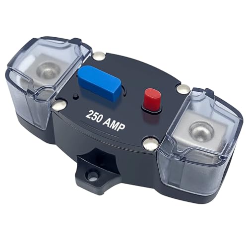 Zambuph Auto große aktuelle manuelle Reset Schutzschalter Fahrzeug ATV wasserdichtes Gehäuse Inline Sicherungshalter hohe Empfindlichkeit, 250A Zambuph Auto große aktuelle manuelle Reset Schutzschalter Fahrzeug ATV wasserdichtes Gehäuse Inline Sicherungshalter hohe Empfindlichkeit, 250A von Zambuph