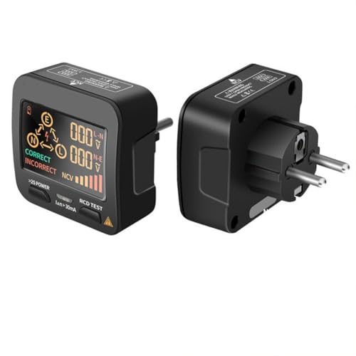 Zambuph Digital Socket Tester Voltmeter Berührungslose Polaritätserkennung Live Wire Zero Line Detector Automatische Abschaltung EU Stecker Zambuph Digital Socket Tester Voltmeter Berührungslose Polaritätserkennung Live Wire Zero Line Detector Automatische Abschaltung EU Stecker von Zambuph