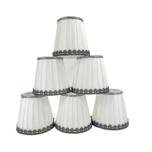 Zambuph Elegantes Kronleuchter Lampenschirm Set für Schreibtischlampe, Schlafzimmer, Arbeitszimmer, Beleuchtung, Stoff Tischlampenschirme, kleine Lampenschirme, Typ+2 Zambuph Elegantes Kronleuchter Lampenschirm Set für Schreibtischlampe, Schlafzimmer, Arbeitszimmer, Beleuchtung, Stoff Tischlampenschirme, kleine Lampenschirme, Typ+2 von Zambuph