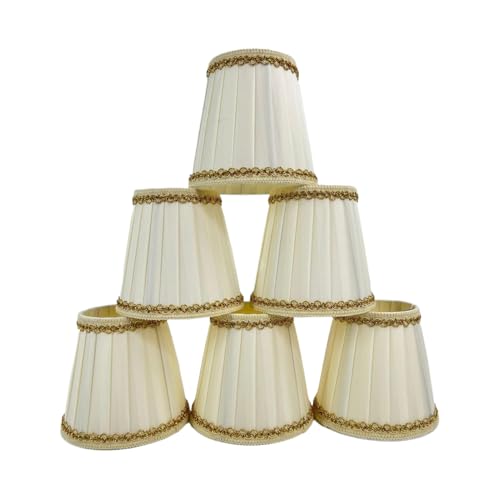 Zambuph Elegantes Kronleuchter Lampenschirm Set für Schreibtischlampe, Schlafzimmer, Arbeitszimmer, Beleuchtung, Stoff Tischlampenschirme, kleine Lampenschirme, Typ+3 Zambuph Elegantes Kronleuchter Lampenschirm Set für Schreibtischlampe, Schlafzimmer, Arbeitszimmer, Beleuchtung, Stoff Tischlampenschirme, kleine Lampenschirme, Typ+3 von Zambuph
