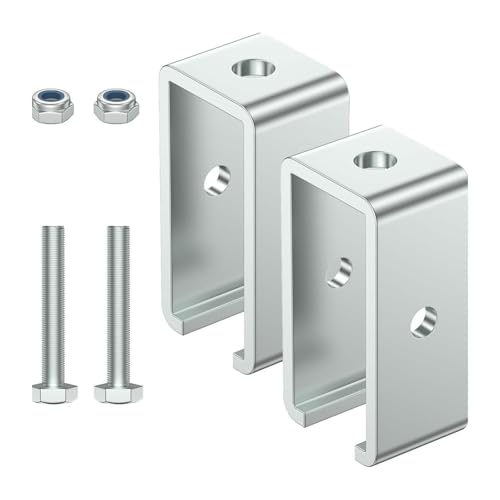 Zambuph Strut Channel Track Trolley Support Bracket Salon Garage Trolley Track Hanger Bracket | 2X Kanal Aufhänger, 2Stk Zambuph Strut Channel Track Trolley Support Bracket Salon Garage Trolley Track Hanger Bracket | 2X Kanal Aufhänger, 2Stk von Zambuph