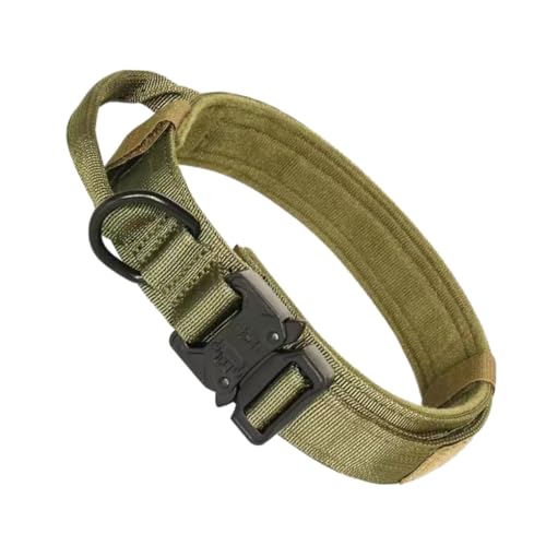 Zambuph Verstellbares Hundehalsband für Taktische Bedürfnisse. Langlebig für mittelgroße Hunde – leicht zu reinigendes Nylon mit bequemer Passform, Militärs grün, M Zambuph Verstellbares Hundehalsband für Taktische Bedürfnisse. Langlebig für mittelgroße Hunde – leicht zu reinigendes Nylon mit bequemer Passform, Militärs grün, M von Zambuph