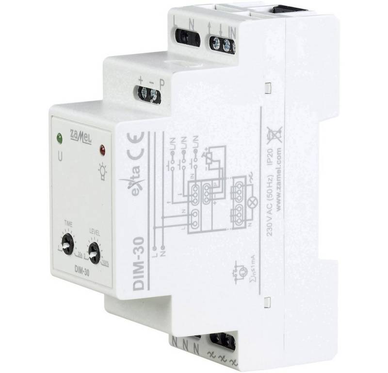 Zamel Drehdimmer Zamel EXT10000228 Hutschienen Dimmer Geeignet für Leuchtmittel: LED-La von Zamel