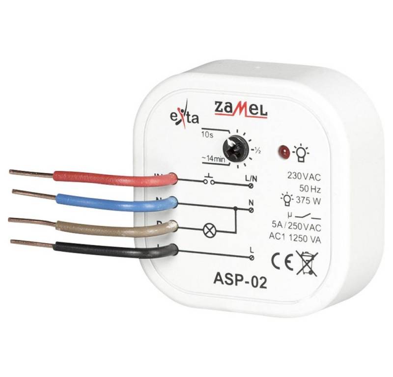 Zamel Lichtschalter Zamel ASP-02 Treppenlichtzeitschalter Einbau 230 V von Zamel