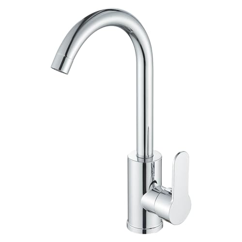 Küchenarmaturen Küchenspüle Wasserhahn Mischbatterie Chrom Einhebel 360 Schwenkauslauf und Schläuche Monoblock-Mischbatterie für Spüle 1 Loch Hoher Bogen Zamery Edelstahl Wasserhahn Küchenarmaturen Küchenspüle Wasserhahn Mischbatterie Chrom Einhebel 360 Schwenkauslauf und Schläuche Monoblock-Mischbatterie für Spüle 1 Loch Hoher Bogen Zamery Edelstahl Wasserhahn von Zamery