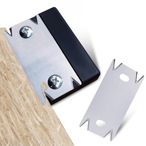 Zamety Kantenschneider Umleimer, Furnierkantenschneider, Kantenhobel Holz Tragbar, rutschfest Manueller Kantenanleimschneider mit 2 Ersatzklinge, für Holz PVC ABS Umleimer (schwarz) von Zamety