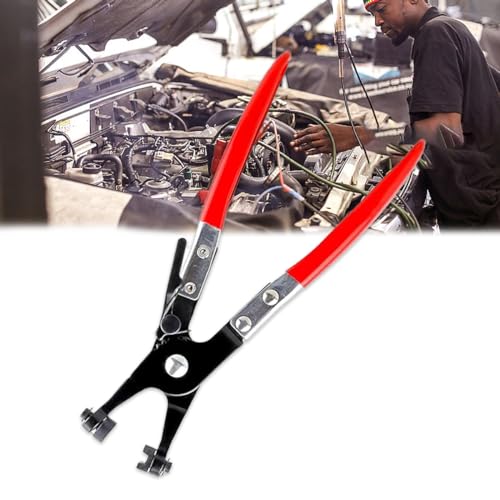 Zamety Schlauchklemmenzange mit Gerader Hals, Schlauchschellenzange, 215mm Mehrzweckzange Zange, Schlauchschellen Zange, Schellenzange KFZ, 45 Kohlenstoffstahl, für KFZ Reparatur Fahrzeug Satz von Zamety