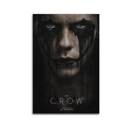 Zamgg The Crow Poster, Wandkunst, Dekoration, Leinwandposter und Drucke für Zimmer, ästhetisch, 50 x 75 cm, ungerahmter Stil von Zamgg