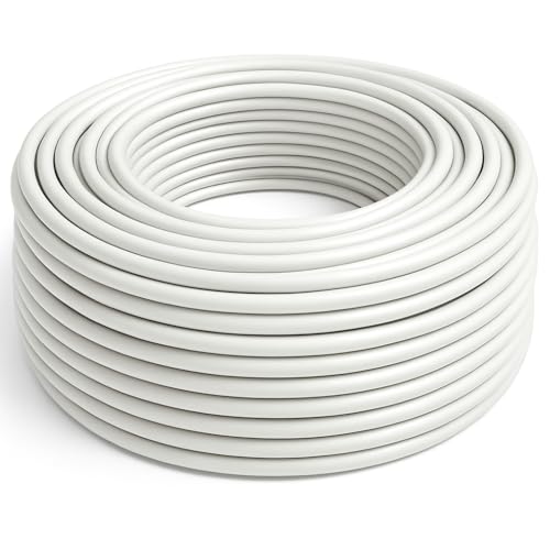 Zamluxury GmbH Mantelleitung H05VV-F 3 x 2,5 mm² 100 m Ring Installationskabel Stromkabel Elektrokabel flexibel grau PVC isoliert 300/500 V für Innen Außen Haushalt Werkstatt Beleuchtung (5x2,5) von Zamluxury GmbH