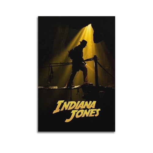 Zamm Leinwand-Poster, Motiv: Indiana Jones Wandkunst, dekoratives Gemälde, Schlafzimmer, 40 x 60 cm, ungerahmter Stil Zamm Leinwand-Poster, Motiv: Indiana Jones Wandkunst, dekoratives Gemälde, Schlafzimmer, 40 x 60 cm, ungerahmter Stil von Zamm