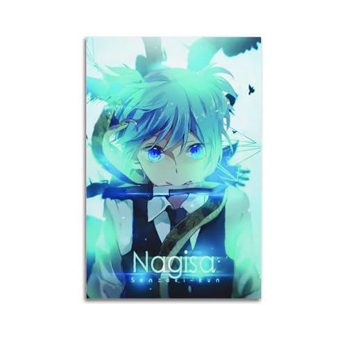 Zamm Poster "Assassination Classroom Nagisa" auf Leinwand, Gemälde, Wohnzimmer, Schlafzimmer, Heimdekoration, Büro, Wandposter, Fitnessstudio, Kunstmalerei, 20 x 30 cm von Zamm